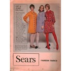 Vintage Simplicity Fashion News August 1969 Sears Fashion Fabric Pattern Booklet