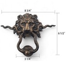 Antique Vintage Style Cast Iron Lion Head Shape Door Knocker Home Entrance Decor