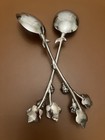 William Sonoma Metal Flower Serving Set  2 Pcs 