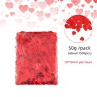 Valentine s Day Gift 1500 Pcs Red Heart Confetti 1cm Table Scatter Decor Set