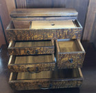 Japanese Showa Antique Haribako Sewing Box Small Chest Vintage Rare  w1149