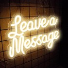 Leave A Message Neon Wall Decoration led Message Board Signage  8 4  12 5 Inches 