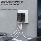 Universal Travel Adapter Converter International Wall Charger Ac Usb Power Plug