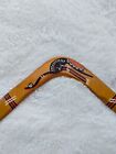 Vintage Australia Genuine Aboriginal Boomerang Wood  Aborigine 18  Art