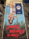 Chevron Island Gasoline Hawaiian Hula Girl Canvas Poster