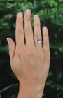 Sterling Silver Grape   Leaves Ring Size 5 Woman Teen Child Dainty