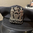 Vintage Nypd Hat Cap Fitted Mens Large Black Police Officer Uniform Badge 90s