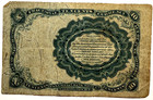 Fr  1364 Fifth Issue 10 Cents Meredith Portrait Us Fractional Currency Note
