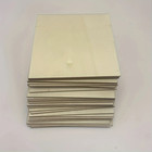 10pcs 4x4in Unfinished Wood Squares Blank Craft Boards Diy Sheets - New