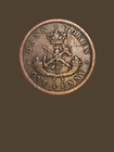 1857 Canadian Provinces Bank Of Upper Canada One Half Penny Token - Vf