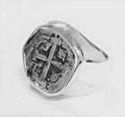 Atocha Coin Ring 925 Sterling Silver Sunken Treasure Shipwreck Jewelry