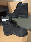  12707  New Kid s Timberland Premium 6  Waterproof Boot Black Nubuck Youth 13