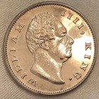 - 1835 British East India Company One Rupee William Iiii Gem Proof Restrike