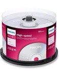 50 Philips Blank 16x Dvd r Plus R Logo Branded 4 7gb Disc Spindle  amb7416
