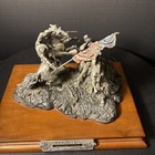  gaine s Mill  Civil War Sculpture Fj Barnum 1989 Ltd Ed  1184 2500 Pewter Wood