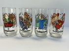 Vintage 1985 Alvin And The Chipmunks  Glasses Complete Set Of 4 Hardee   s