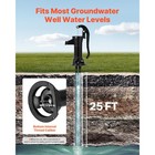 Uimoso Antique Cast Iron Manual Water Pump With 25ft Lift  Black Finish