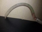 Antique Rustic Hand Sickle Scythe Corn Knife Farm Tool Vintage Barn Decor Art