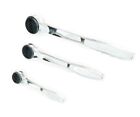 3pc Blackhawk Proto Thin Profile Fully Polished Ratchet Set 72 Tooth 1 4 3 8 1 2