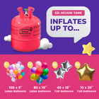 Helium Tank Cylinder Greatwhip 22l Inflate Up To 100   9  Latex Balloon Pump Kit
