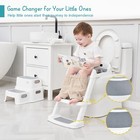Forbena Potty Training Toilet Seat With Step Stool Ladder  Toddler Kids Potty   