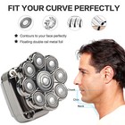 9d 5in1 Rotary Shaver Cordless Hair Trimmer Bald Head Razor Electric Men Wet Dry