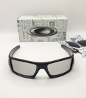 New Oakley Gascan Custom Polished Black W  Hdo 3d   Galaxy Black Polarized Rare 