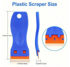1pc Plastic Scraper   10   pack Blades     Multi   use Car   Film Tool Kit - New