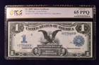 1899  1 Black Eagle Silver Certificate Fr 226a Pcgs 65 Ppq Gem Unc Date Below
