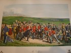 Antique Engraving The Golfers St  Andrews 1847 Hand Colored Large Made In France