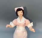 Miniature Dollhouse 1 12 Scale Porcelain Doll-1950 s Waitress - Pt31
