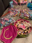 Huge Vtg Lot Polly Pocket Dolls  Play Sets  Clothing shoes accessories   Cars