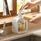 500ml Stainless Steel Soap Dispenser Kitchen Sink Hands Bath Liquid Pump Bottle