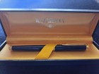 Waterman Ideal Cobalt Blue Lacquer Ballpoint Pen With Original Papers