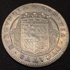 Rare 1657 France Silver Jeton Coin Burgundy Tower Coat Of Arms Louis Xiv 1600s
