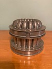 Rare Significant Three Part Pewter Ice Cream Mold 19th Century Ring   Brymer