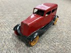   Vintage 1930 s Wyandotte Pressed Steel Red 4 Door Sedan 6 1 2  W  Wood Wheels