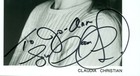 Autograph Black   White Photo - Claudia Christian - Babylon 5