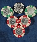 Jack Pot Casino Las Vegas  5   25 And  100 Pokerchips  Collectible
