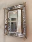 Large Antique Venetian Murano Vintage Wall Mirror