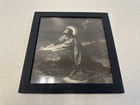 Vtg Jesus Christ In Gethsemane Black   White Framed Print  Jesus In The Garden