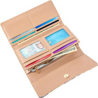 Womens Wallet Leather Rfid Blocking Trifold Ladies Purse Long Clutch Credit Card