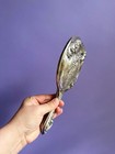 Vintage Victorian Fairy Floral Antique Silverplate Hand Mirror