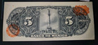 1963 Mexico 5 Cinco Pesos Bank Note Banco Uncirculated Unc    Currency