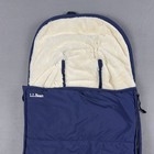Ll Bean Baby Bunting Stroller Sleeping Bag Navy Blue Fleece Lined Infant Warm