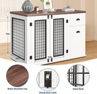Dog Crate Tv Stand With Storage 44 Inch Large Dog Kennel Furniture For Indoor