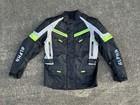 Alpha Motorcycle Jacket Men   s M  Black Padded Armoured Biker Cruiser Zip