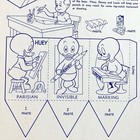 Disney Huey  Dewey   Louie Pencil Holder  Parisian Laundry Shirt Board  1950s
