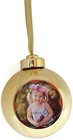 Memories Forever 15 Second Recordable Gold Christmas Holiday Ornament   New