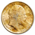 1871-2014 Great Britain Gold 1 2 Sov Avg Circ  cleaned damaged 